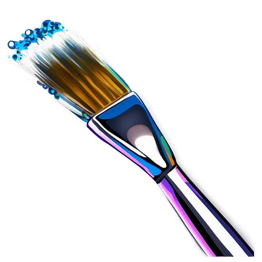 Glitter Paint Brush Png Snj PNG Image