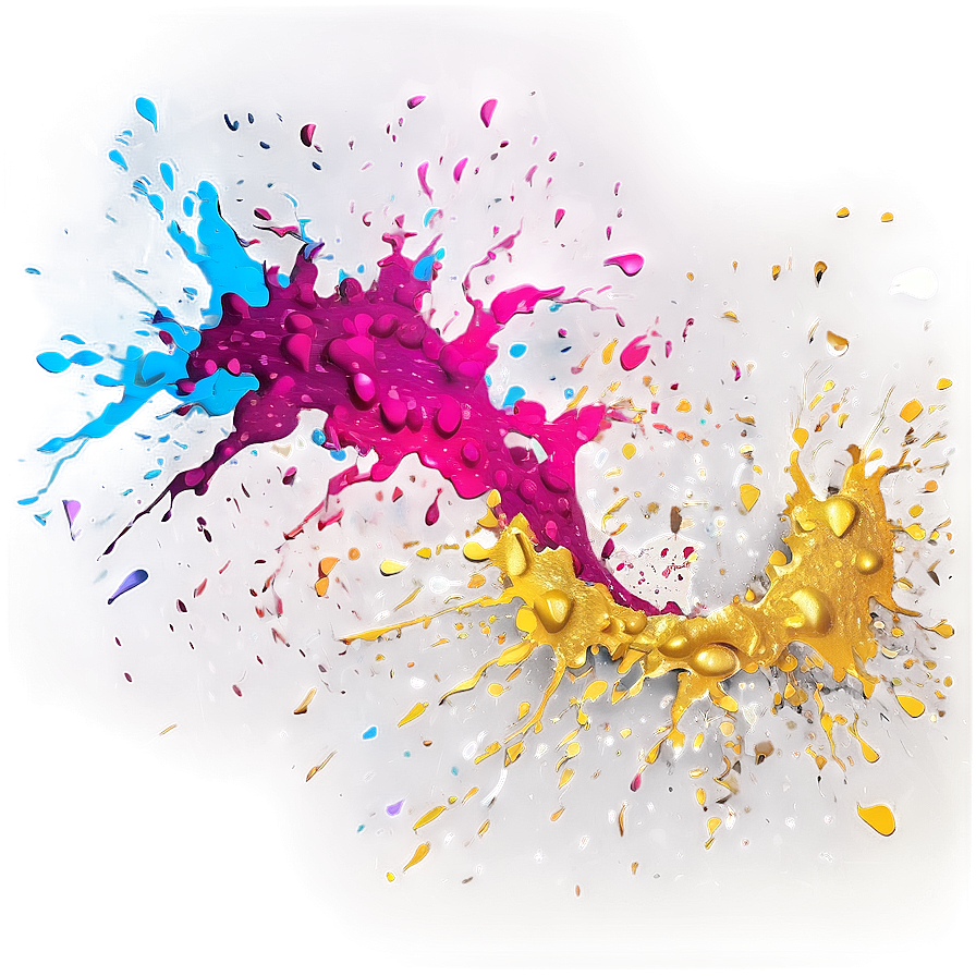 Glitter Paint Splatter Png Bnm PNG Image