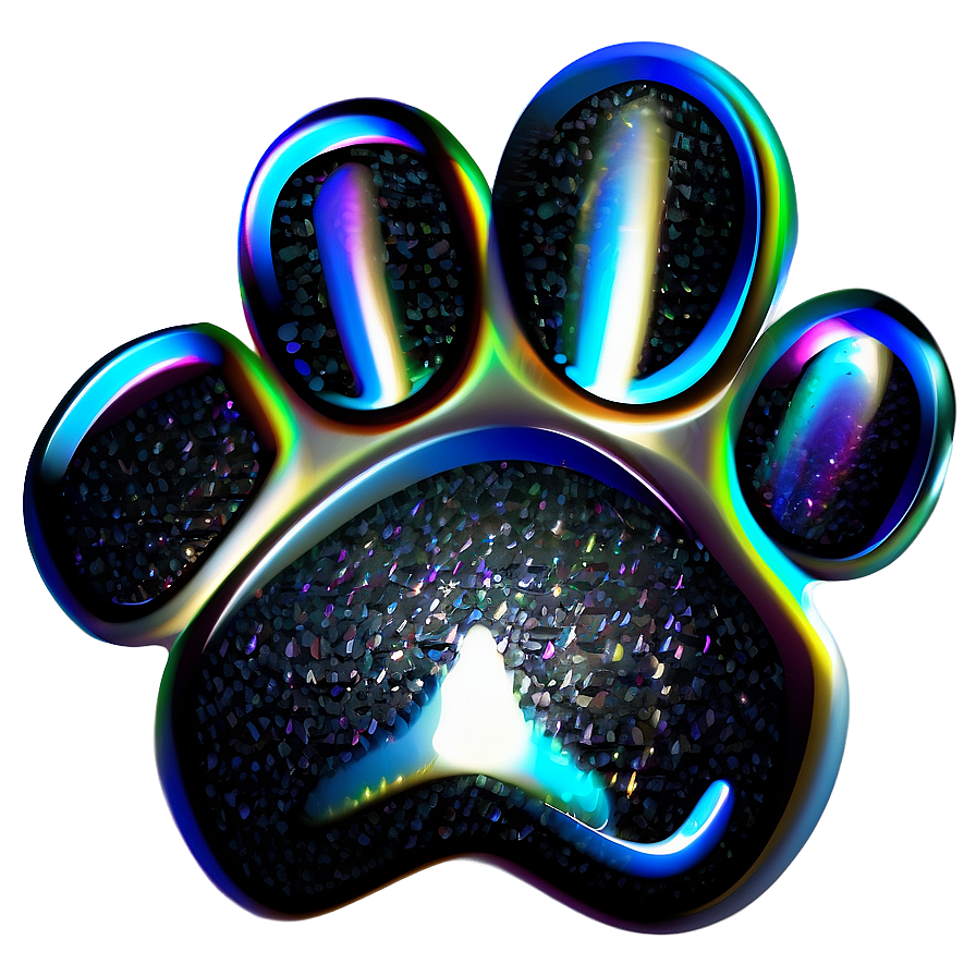 Glitter Paw Print Png Cpr PNG Image