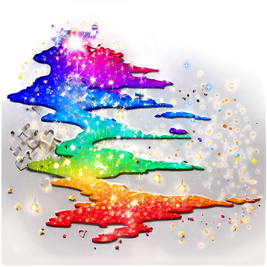 Glitter Rainbow Path Png 05032024 PNG Image