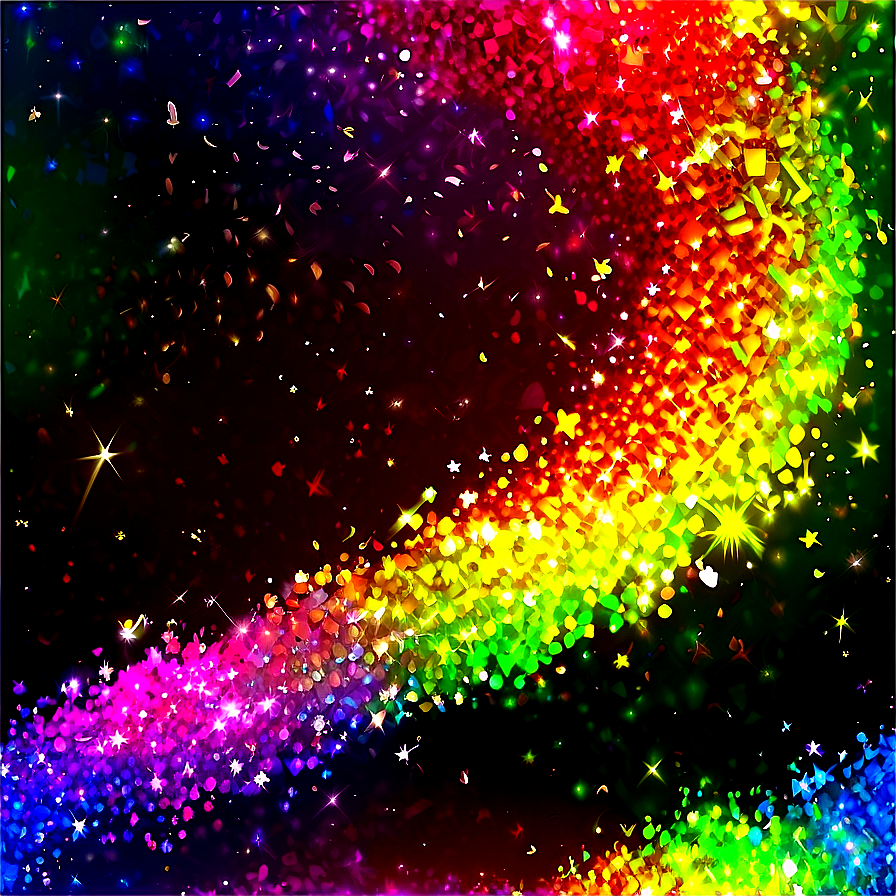 Glitter Rainbow Path Png Jep PNG Image