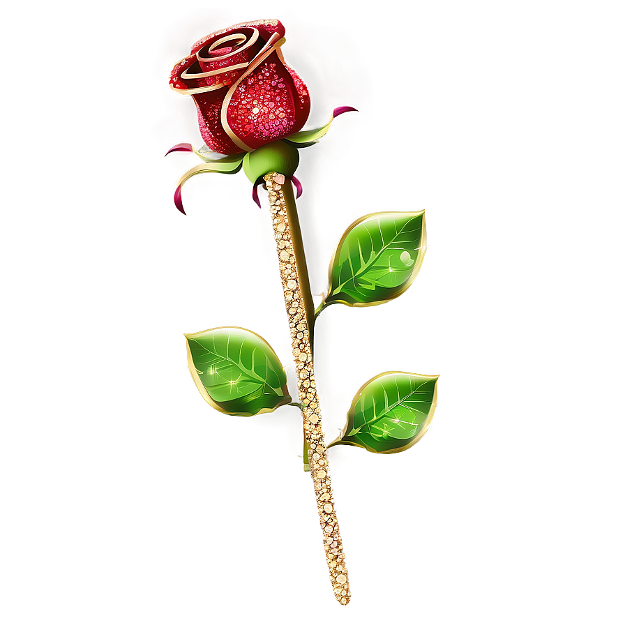 Glitter Roses Sparkle Png Oel PNG Image