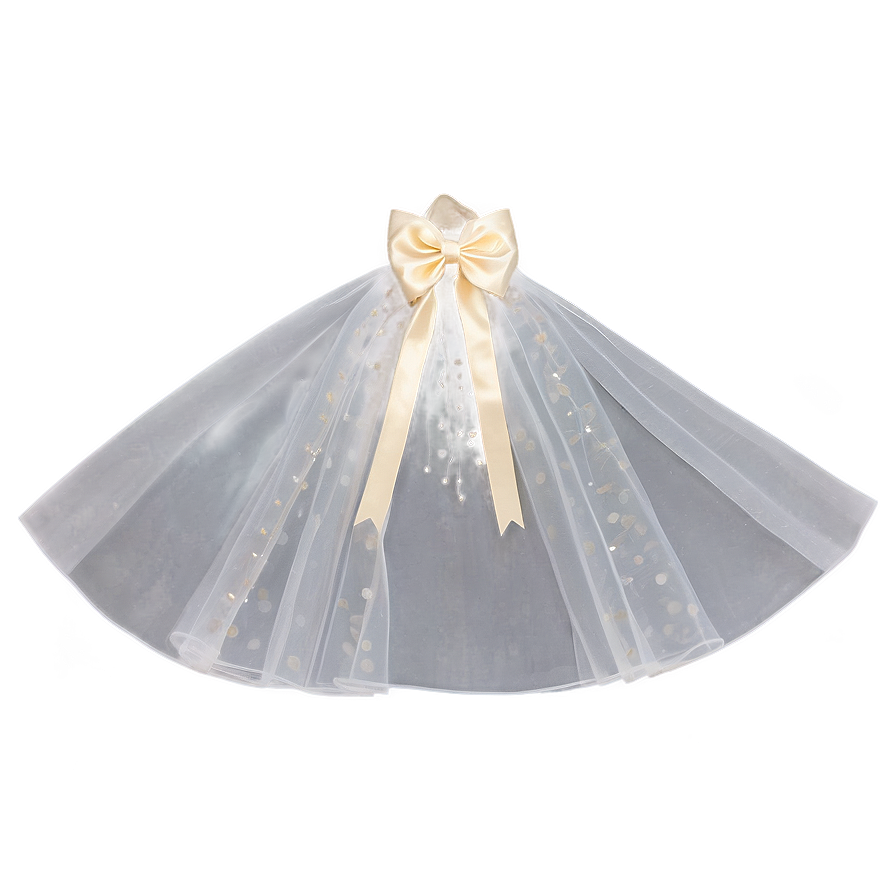 Glitter Tulle Bridal Veil Png 06272024 PNG Image