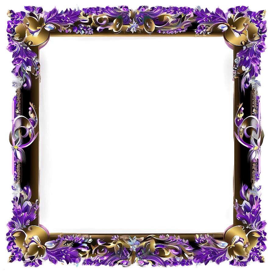 Glitter Wedding Frame Png 06262024 PNG Image