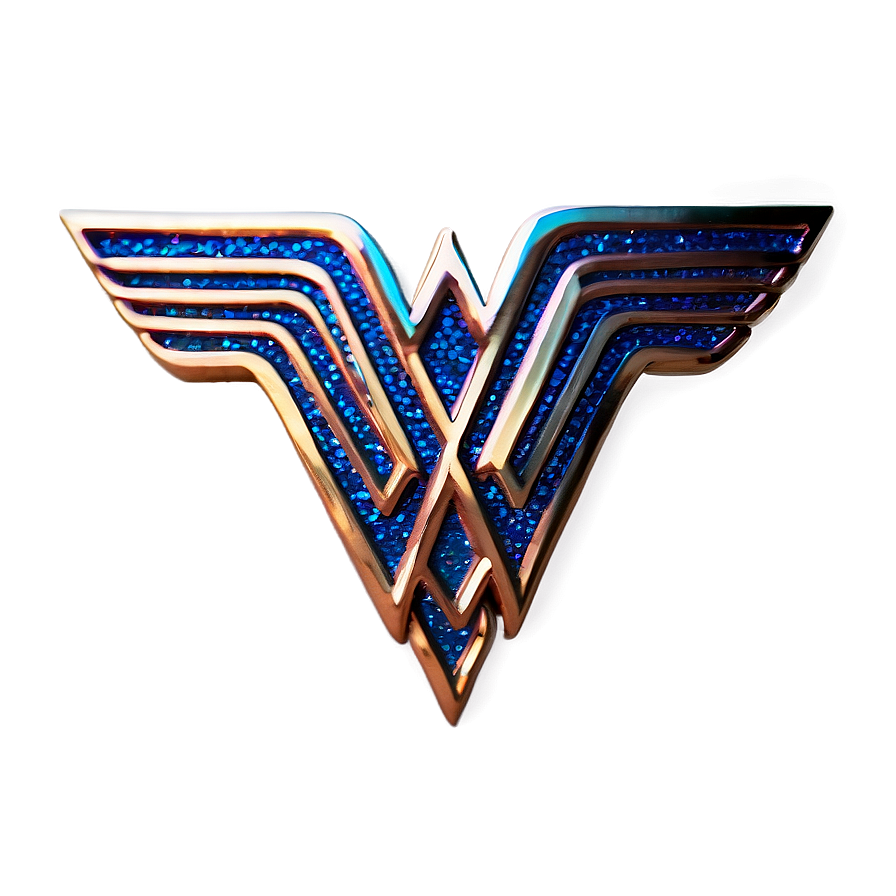 Glitter Wonder Woman Logo Png Dyn25 PNG Image