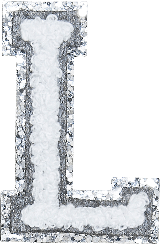 Glitterand Fluff Letter L PNG Image