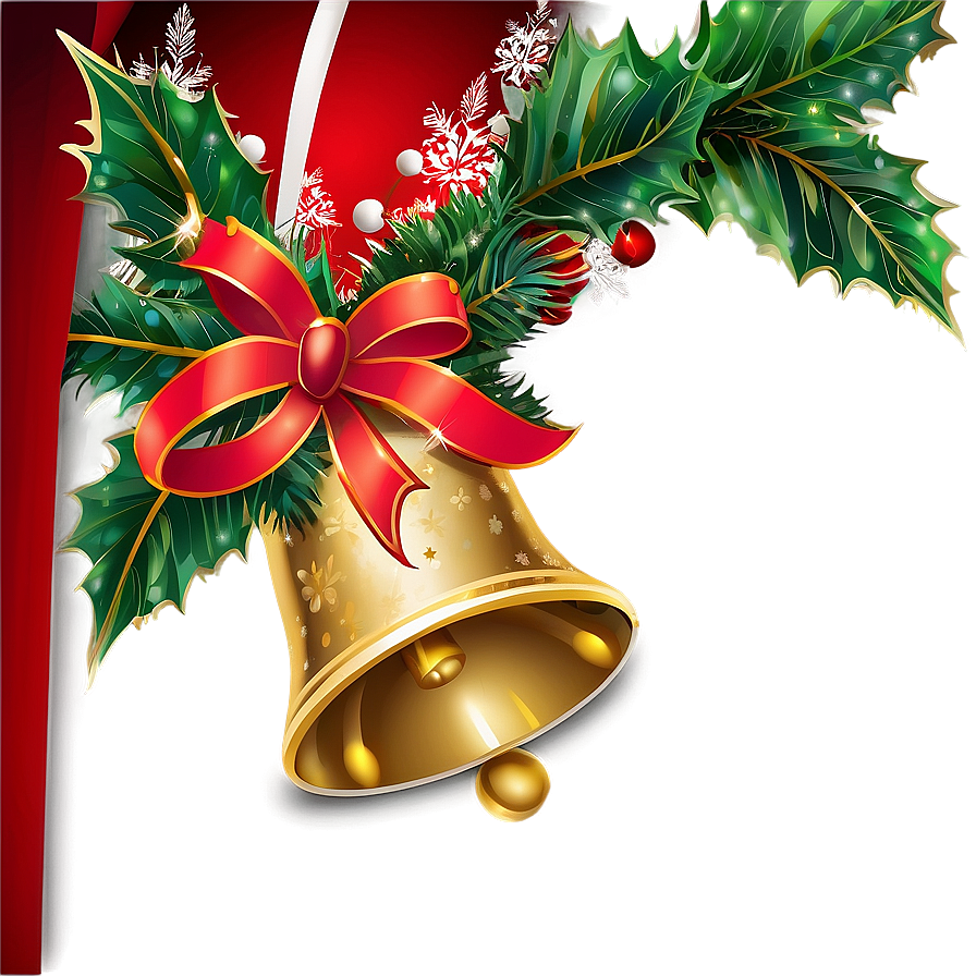 Glittering Christmas Bells Png 91 PNG Image