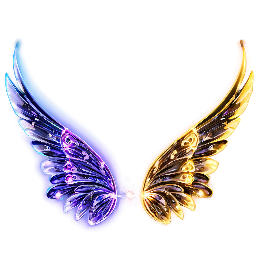 Glittering Fairy Wings Overlay Png Gmj64 PNG Image