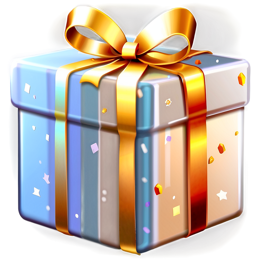 Glittering Gift Box Png Aov86 PNG Image