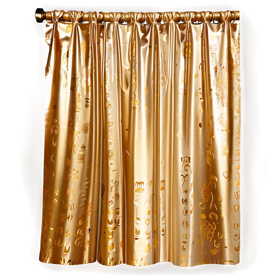 Glittering Gold Curtain Png Xpu86 PNG Image