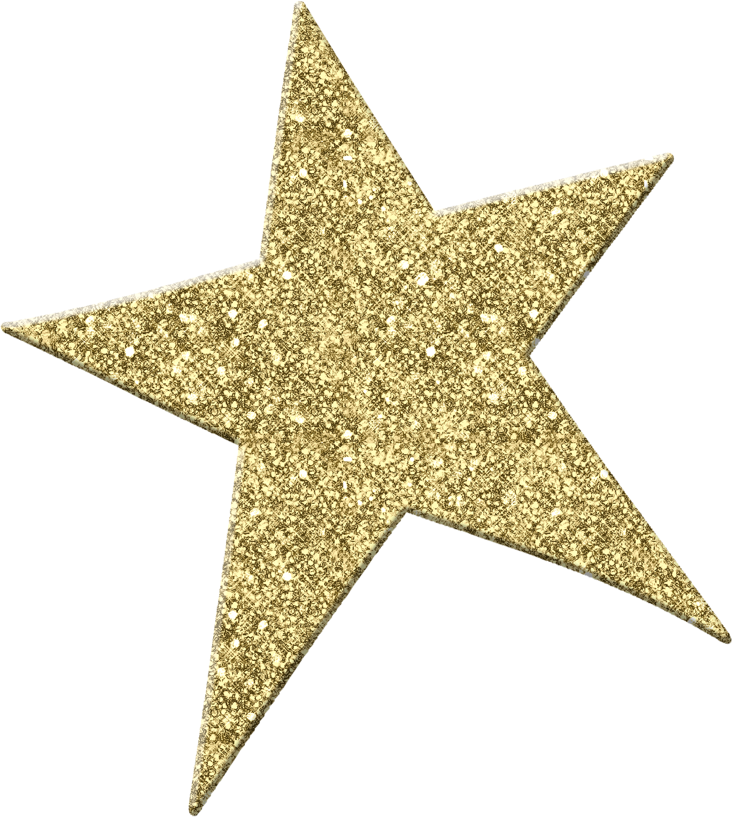 Glittering Gold Star Texture PNG Image