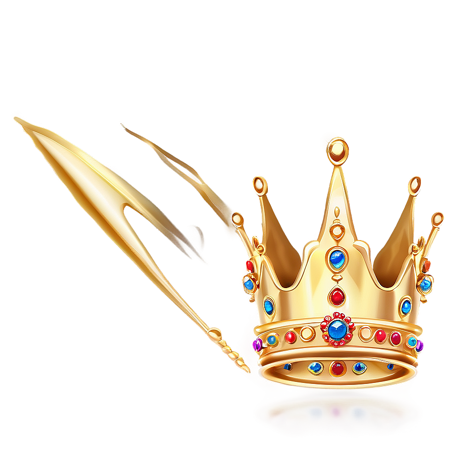 Glittering Golden Crown Png 06282024 PNG Image