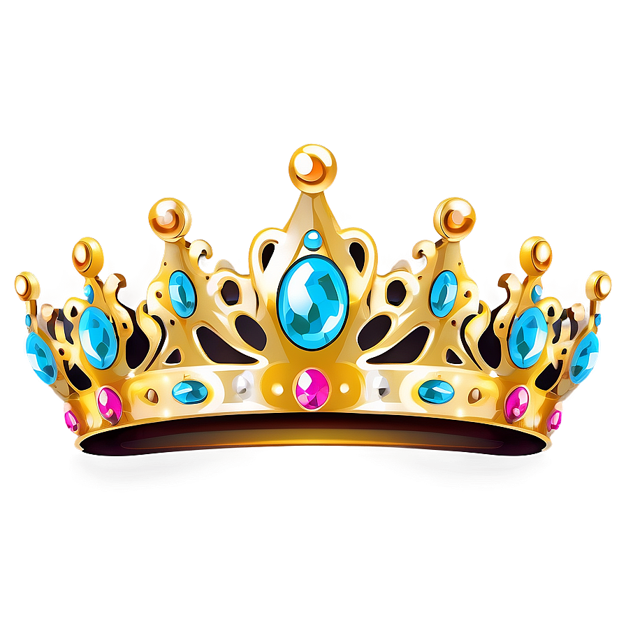 Glittering Princess Crown Art Png Wxb44 PNG Image