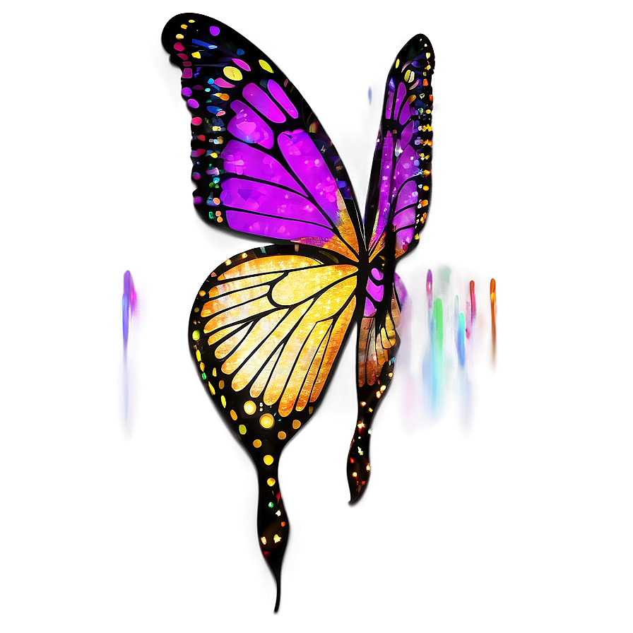 Glittering Purple Butterfly Png 84 PNG Image