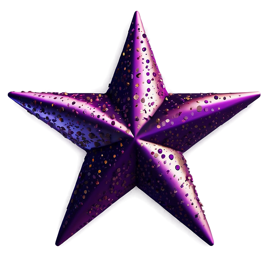 Glittering Purple Star Illustration Png Emr PNG Image