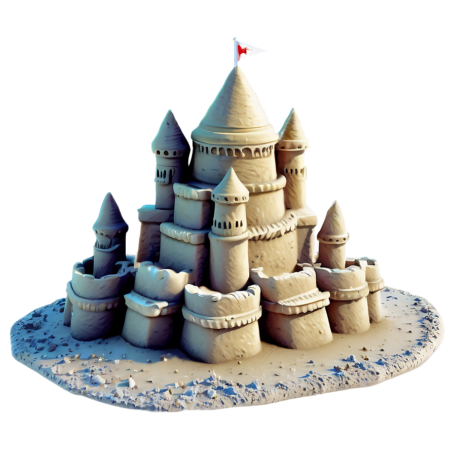 Glittering Sandcastle Png Mjs80 PNG Image