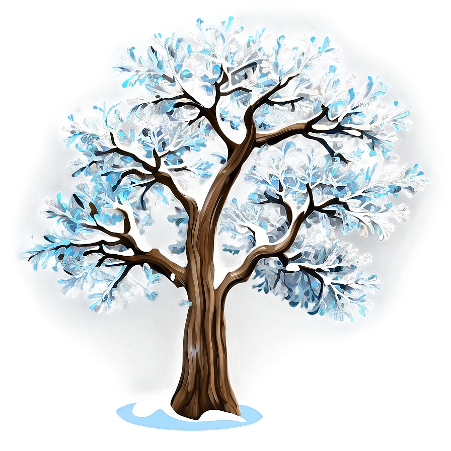 Glittering Snow Tree Png 71 PNG Image