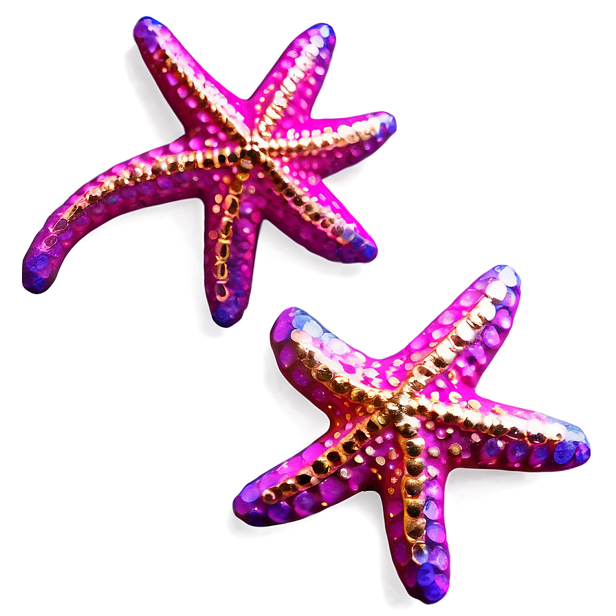 Glittering Starfish Clip Png 05242024 PNG Image