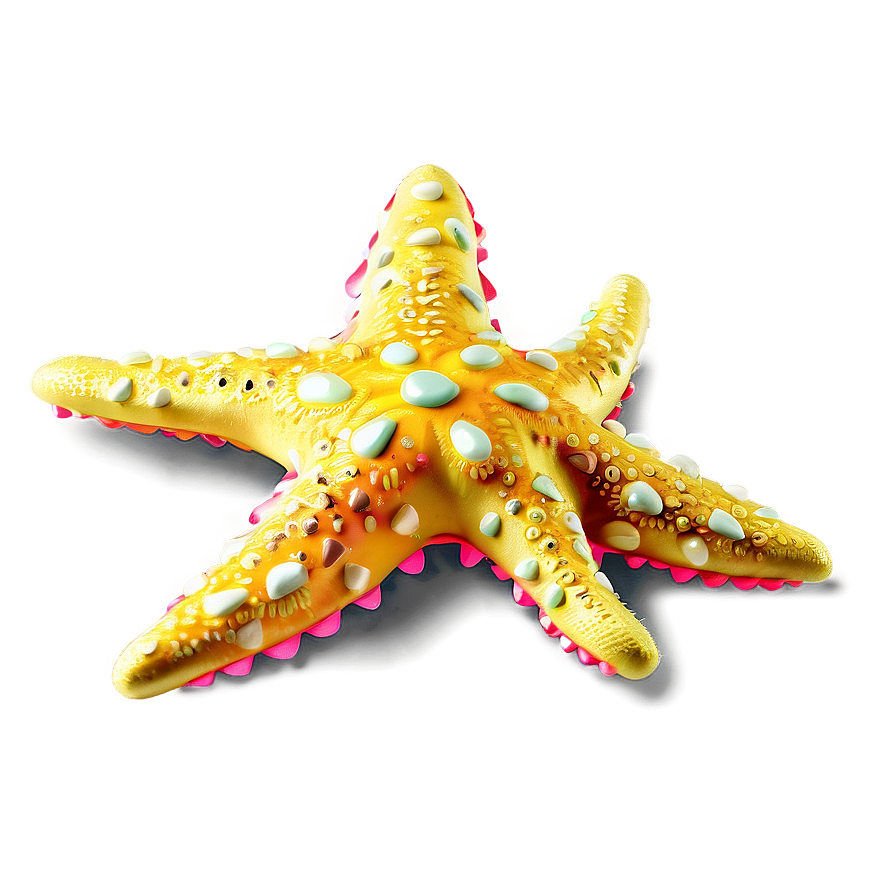 Glittering Yellow Starfish Png 36 PNG Image