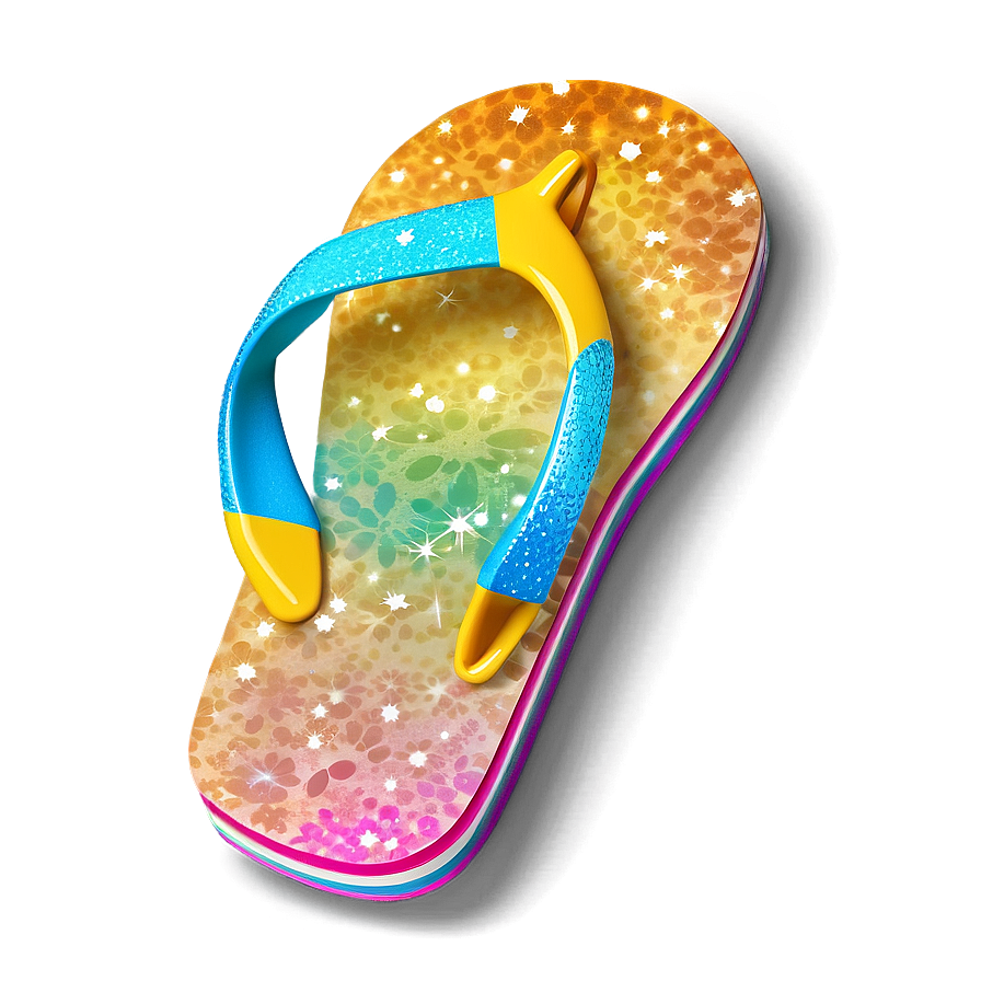 Glittery Party Flip Flop Png Yld52 PNG Image