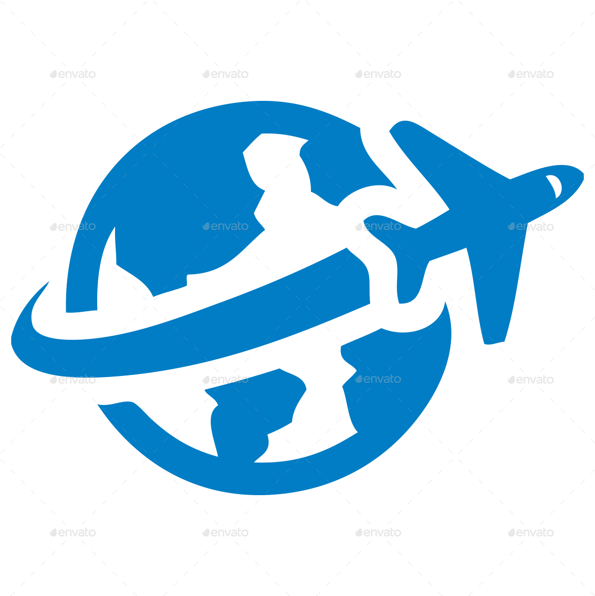 Global Air Travel Icon PNG Image