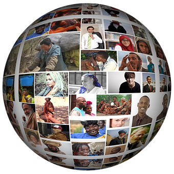 Global Diversity Collage PNG Image