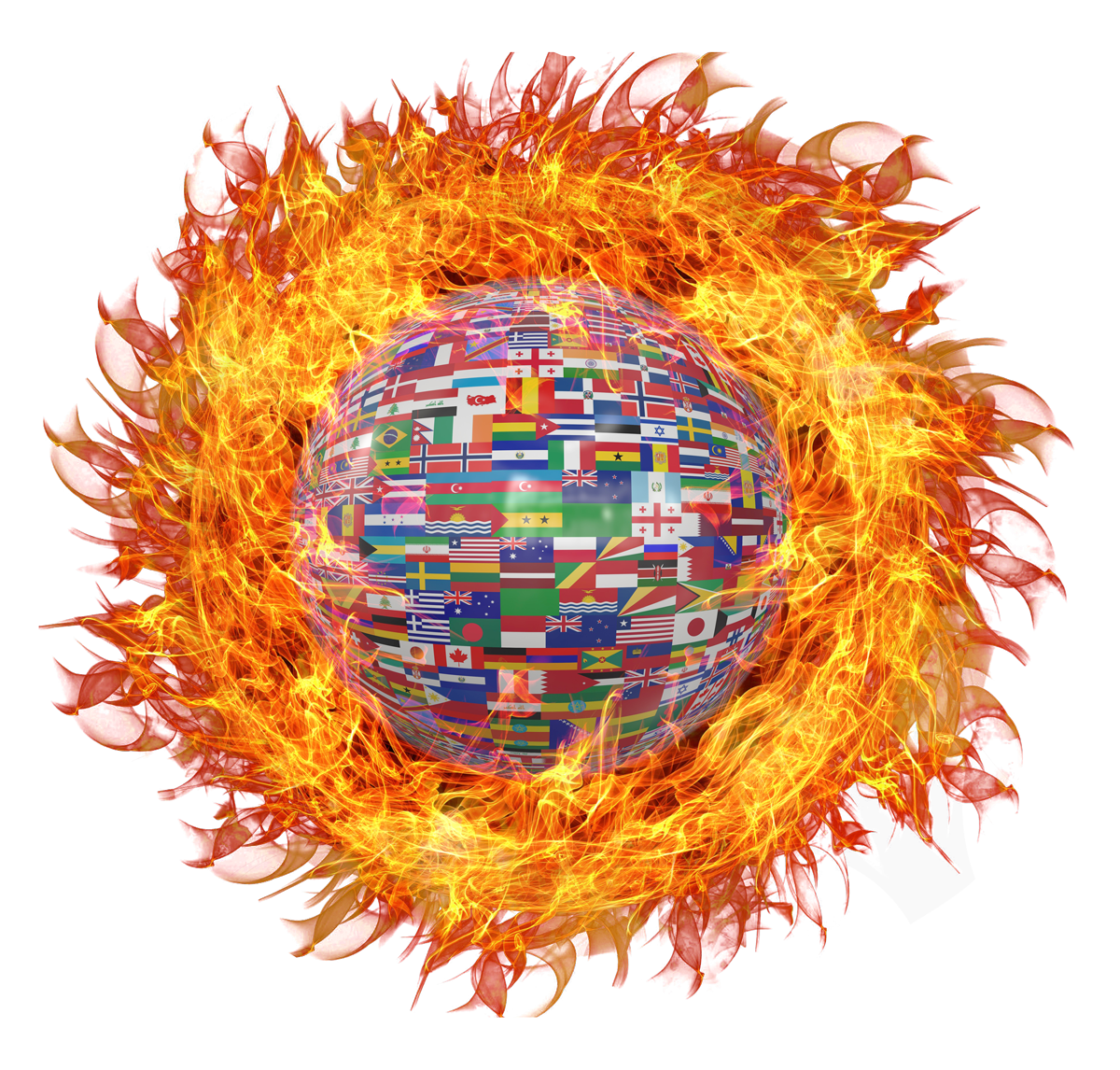 Global Flames Unity PNG Image