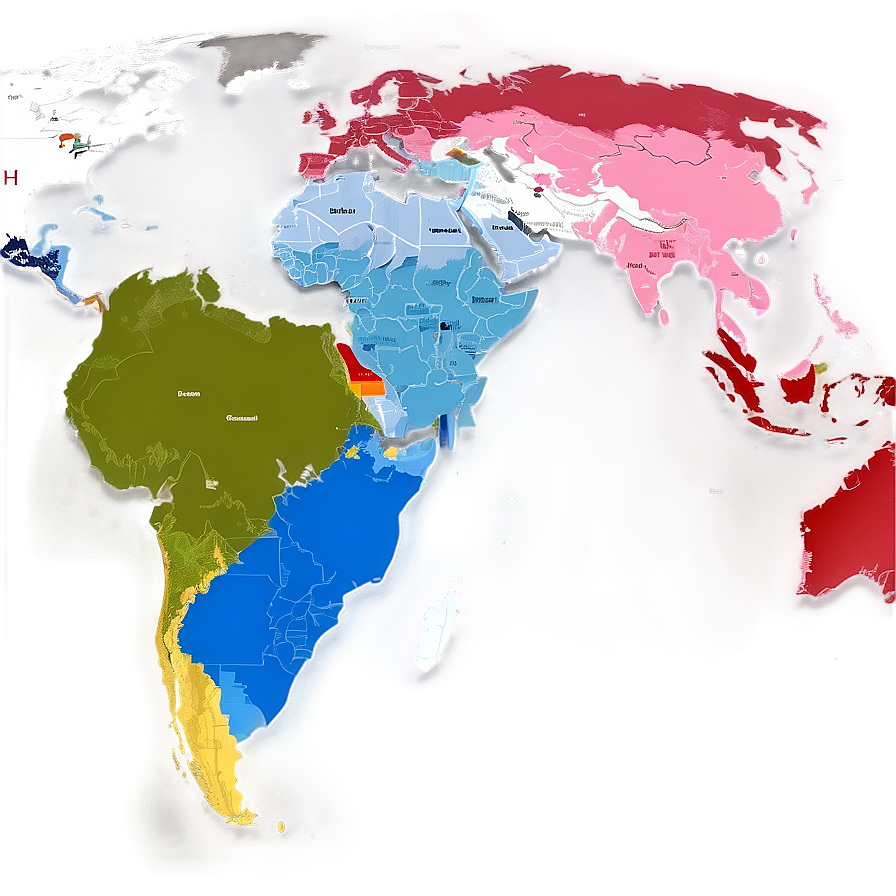 Global Map With Countries Png Rcn92 PNG Image