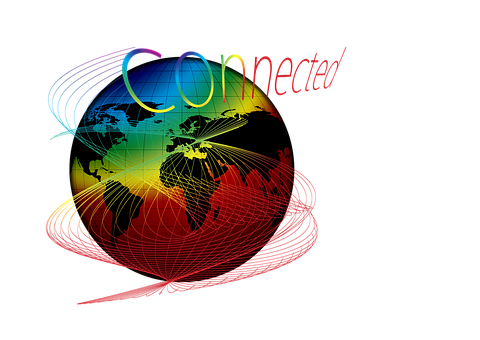 Global Network Connectivity Concept PNG Image