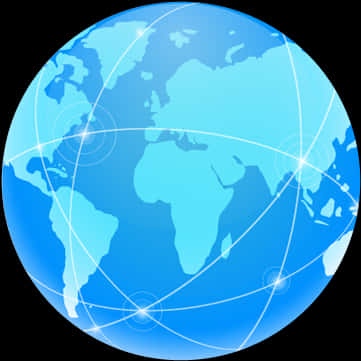 Global Network Graphic PNG Image