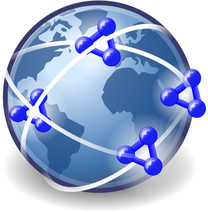 Global Network Icon PNG Image