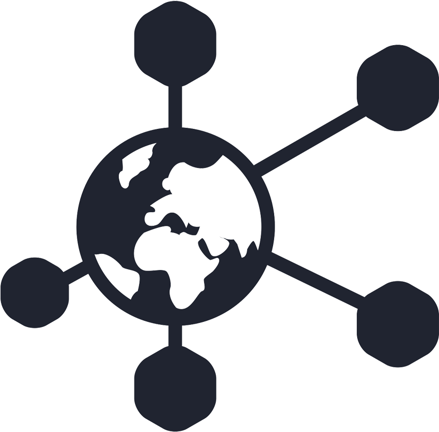 Global Network Icon PNG Image