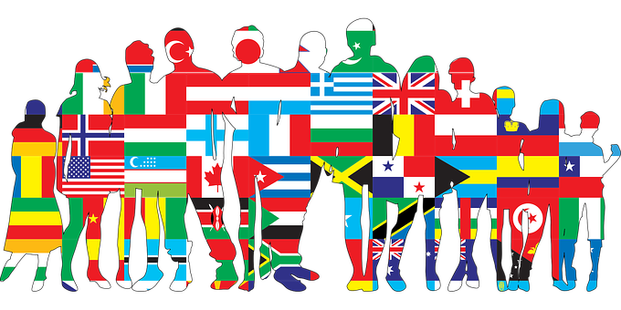 Global Unity Silhouette PNG Image