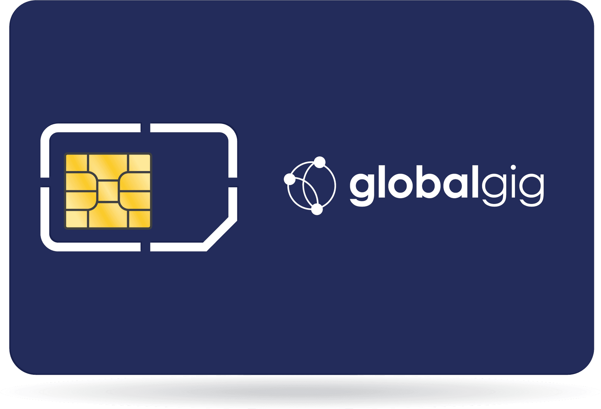 Globalgig S I M Card Branding PNG Image