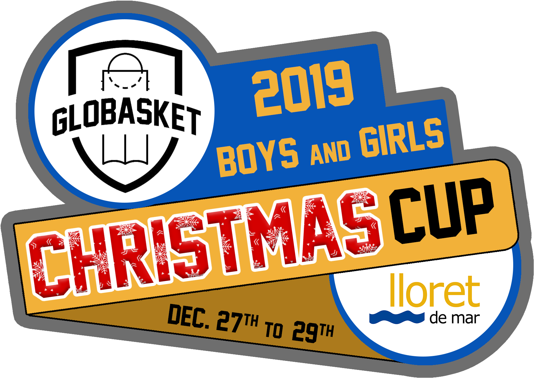 Globasket2019 Christmas Cup Logo PNG Image