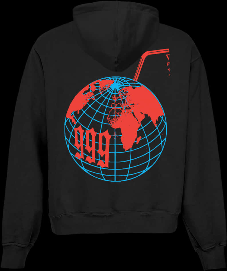 Globe Design Hoodie999 PNG Image