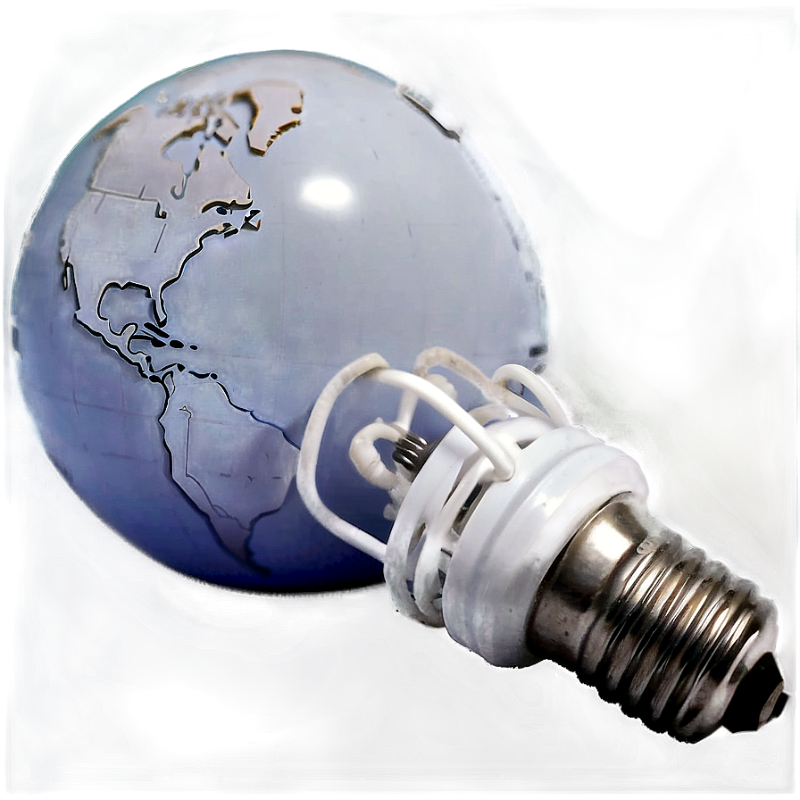 Globe Lightbulb Png Mdl39 PNG Image