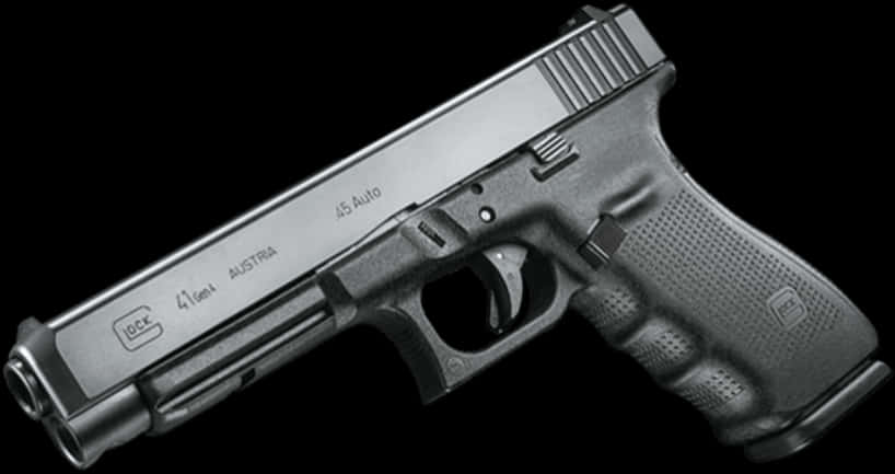 Glock45 Auto Pistol PNG Image