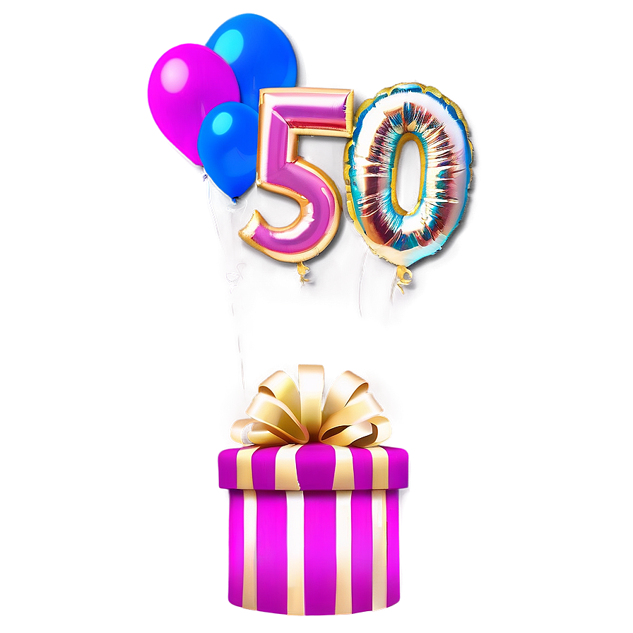 Glorious 50th Birthday Event Png 06272024 PNG Image