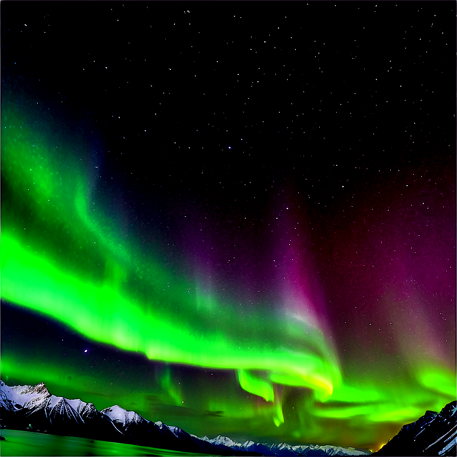 Glorious Aurora Over Fjords Png 47 PNG Image