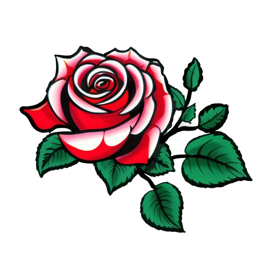 Glorious Rose Tattoo Image Png 05252024 PNG Image