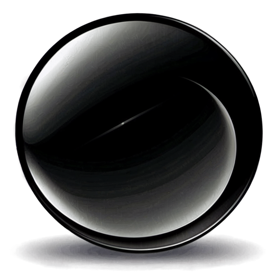 Glossy Black Circle Png Xty8 PNG Image