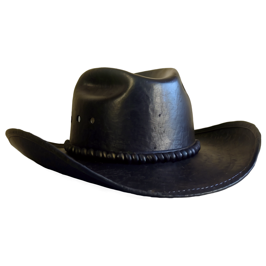 Glossy Black Cowboy Hat Png Otp60 PNG Image