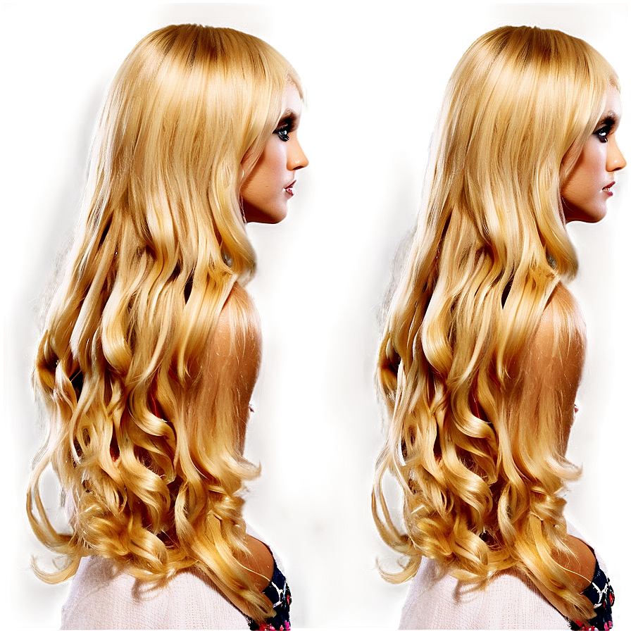 Glossy Blonde Hair Png 90 PNG Image