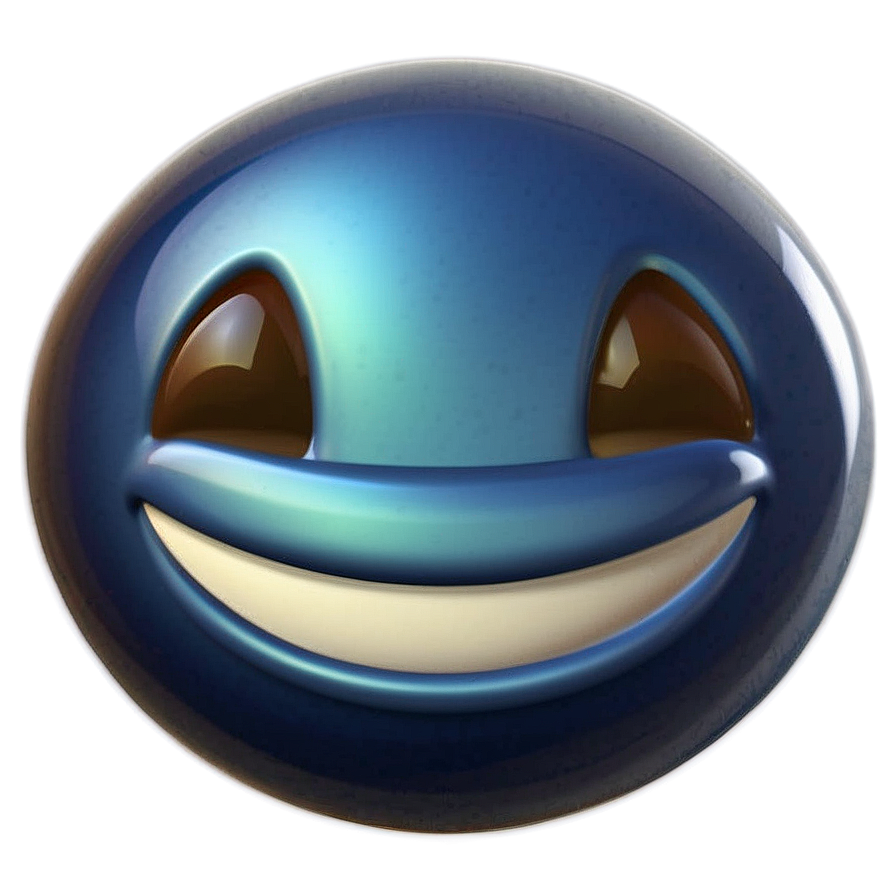 Glossy Blue Emoji Png Selection 62 PNG Image