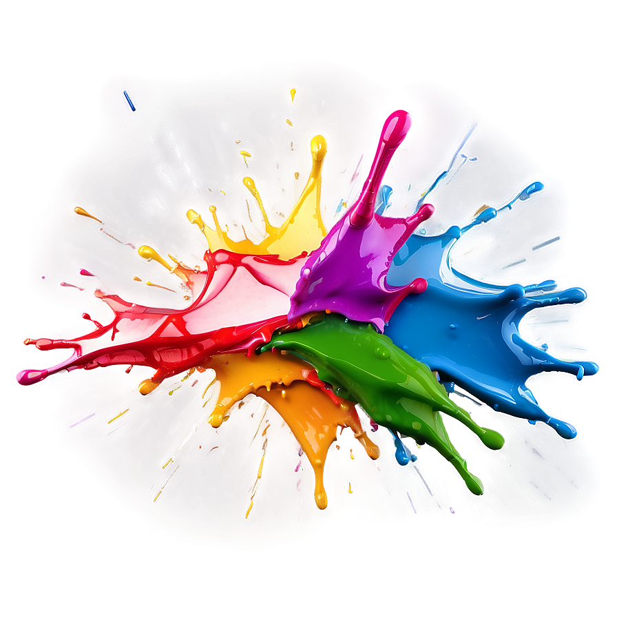 Glossy Color Splash Png 1 PNG Image