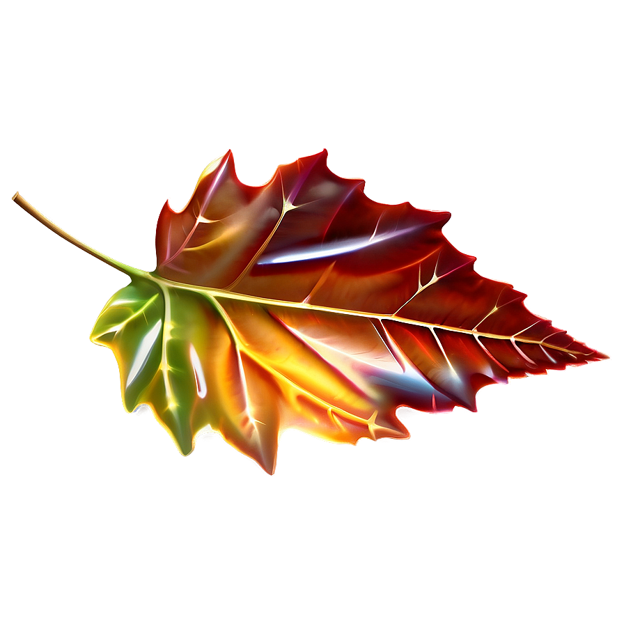 Glossy Fall Leaf Png Dug50 PNG Image