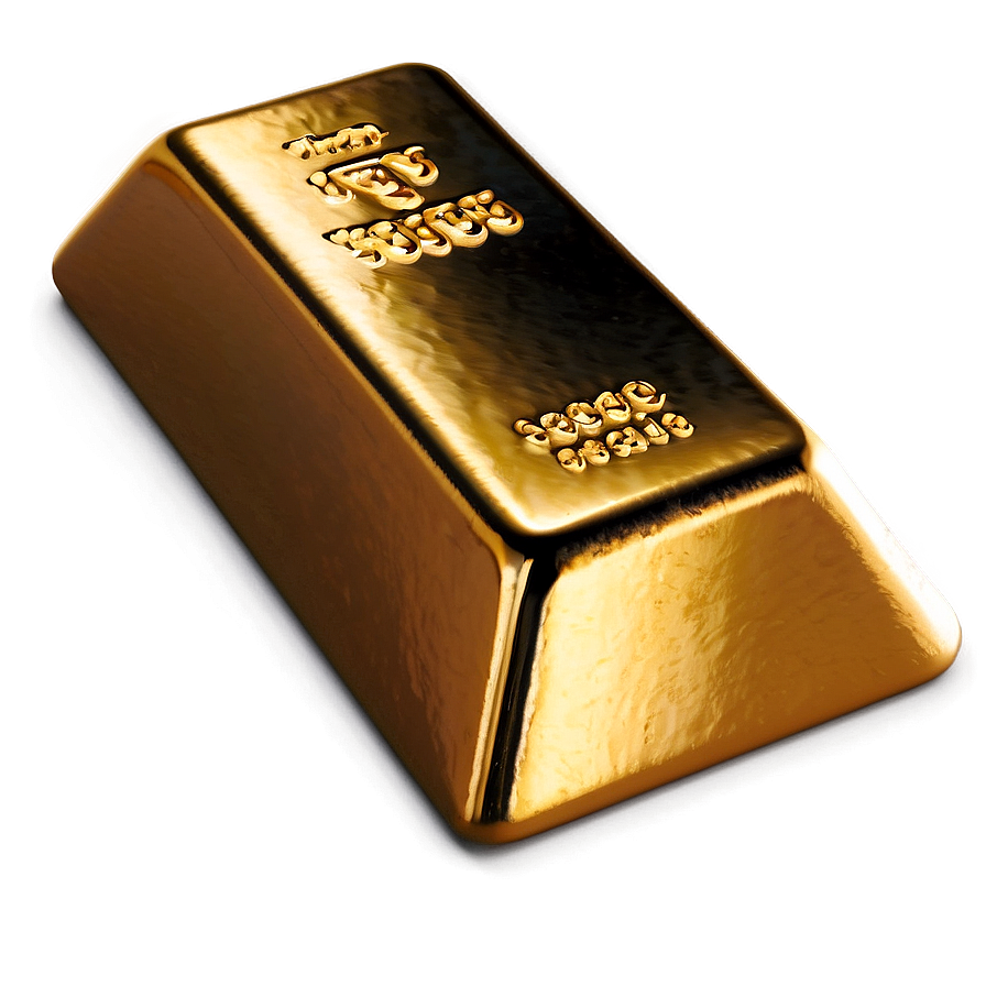 Glossy Gold Ingot Image Png Wuv95 PNG Image