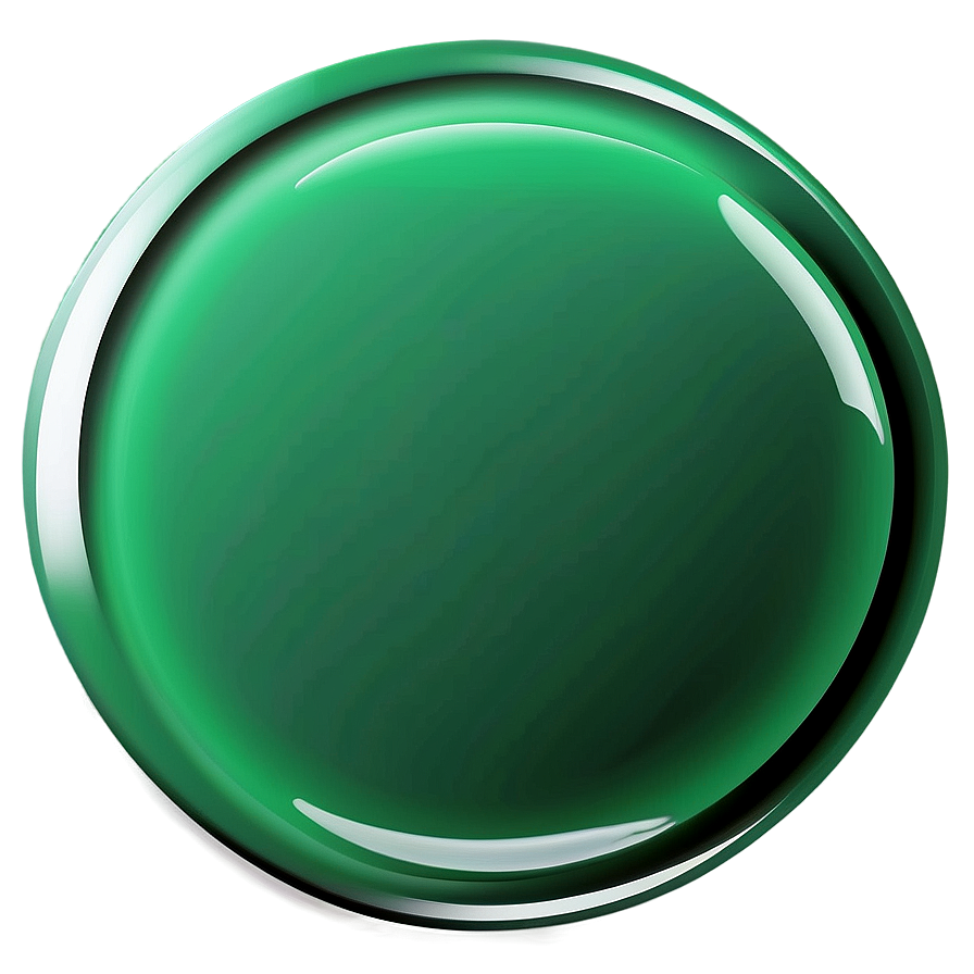 Glossy Green Circle Button Png Ynt PNG Image