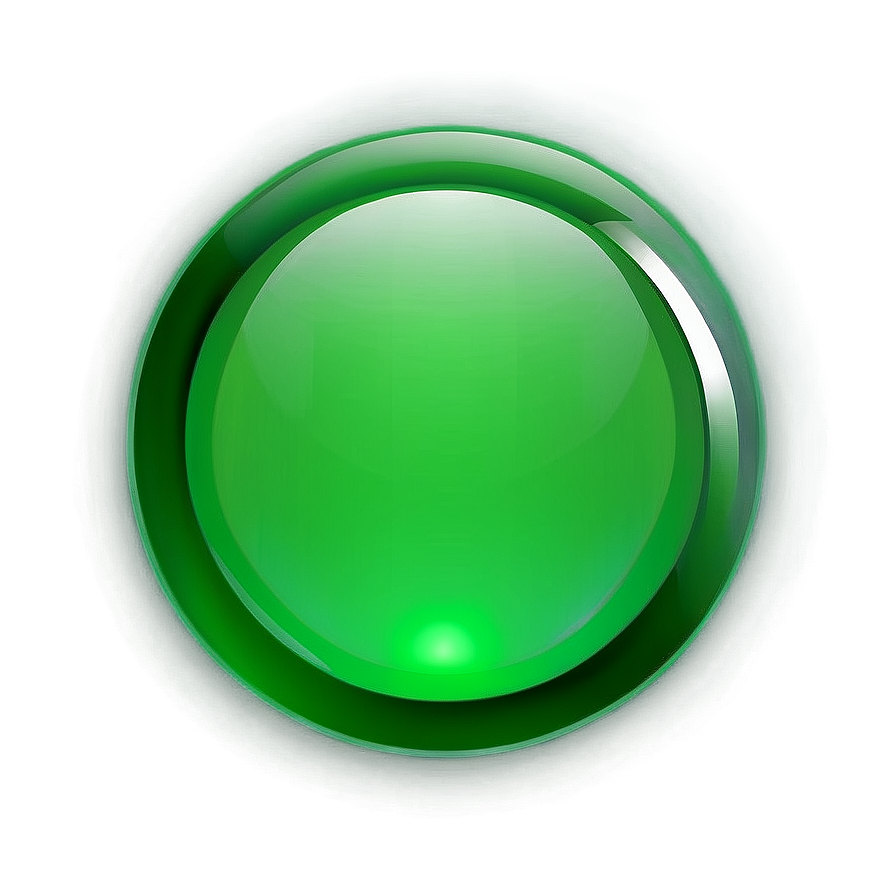 Glossy Green Gradient Button Png Wfv84 PNG Image